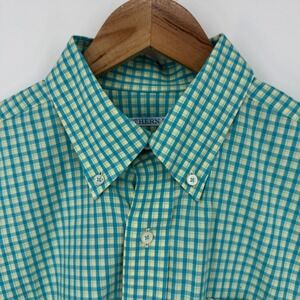Southern‎ Tide Mens Medium Button Down Shirt Long Sleeve Gingham Checkered